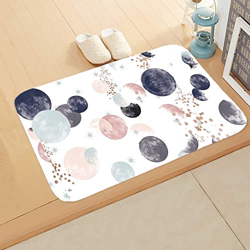 Tapis salon design cercles lavable en machine et ultra résistant - 2