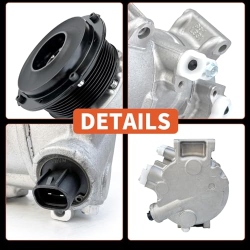 Image of Air Conditioner AC Compressor with Clutch for Toyota Camry 2.4L 2007-2009 | for Toyota RAV4 2.4L 2006-2008,for Toyota Hiace 2.7L 2006-2018,Replaces CO11178JC,8831006240,8831033250,8831042270