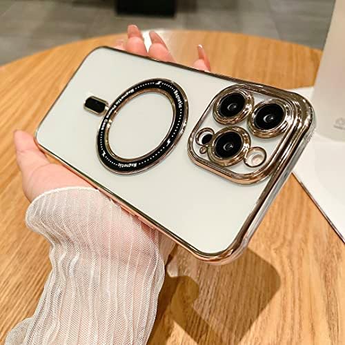 KONIEE for iPhone 14 Pro case，Full Body Shockproof Fall Prevention Case，with MagSafe Case,Suitable for iPhone 14 Pro 6.1 inches (Golden)