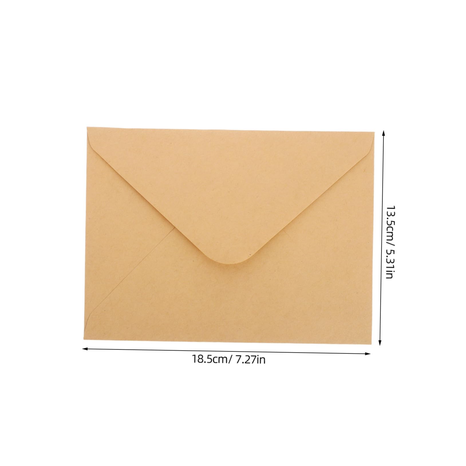 100pièces Enveloppes Papier Kraft Marron Lot Pour Invitations Cartes De Vœux Et Lettres Vintage