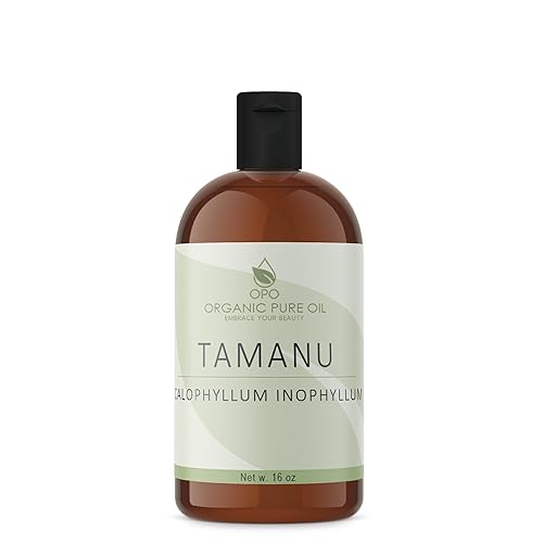 Aceite Tamanu  100% puro, natural, de origen orgánico, sin refinar, sin OMG, prensado en frío, aceite portador de nueces para piel, cabello, uñas,