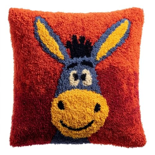 Kit de cojín de gancho de burro (43x43 cm) para principiantes 1