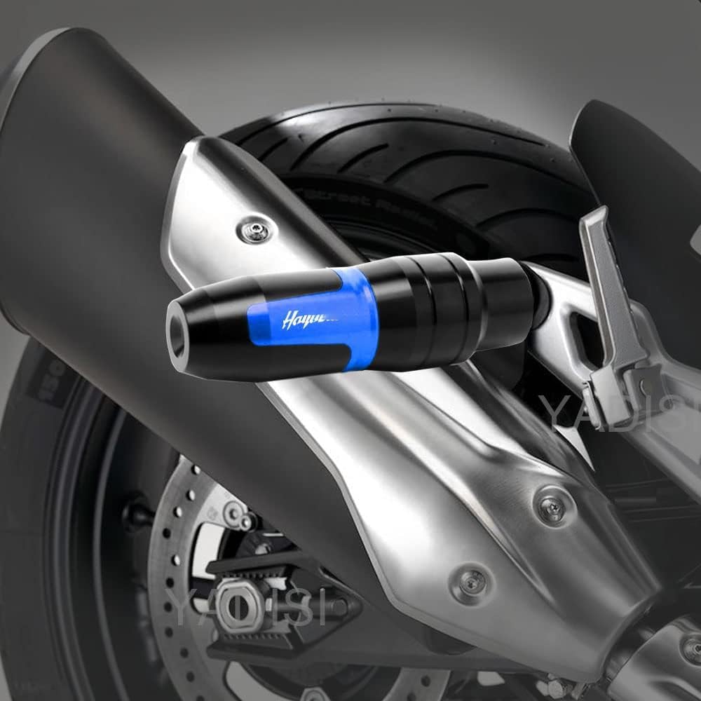 For SUZUKI HAYABUSA GSX1300R GSXR1300 Motorcycle CNC Aluminum Frame Crash Pad Exhaust Slider Crash Protector Slider with Logo