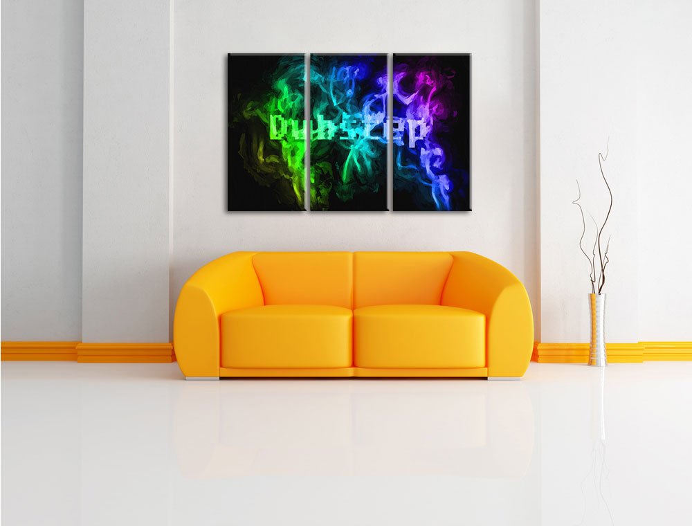 Pixxprint Musica Electro Dubstep Stampa su Tela 3 Parti Artistica murale