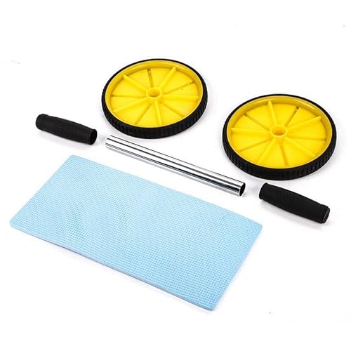 Roda de abdominal Amarela WCT FITNESS Funcional Rolo Fitness Treino