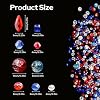 1000PCS Red Blue Glass Beads 4th of July Crystal Patriotic DIY Bracelets Beads for Jewelry Necklace Wristband Earring Key Chain Crafts Kit (Red, Blue, White) #1