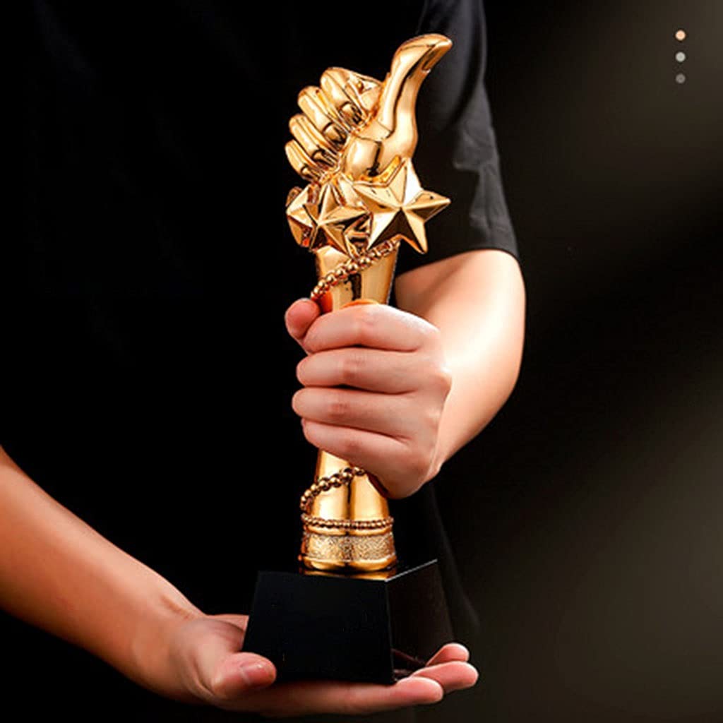 medallas y premios Resina Pulgares Premiar empleados destacados de la Empresa Juegos Adornos de Regalo conmemorativos Paquete de Regalo