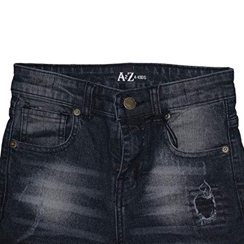 A2Z Kids Boys Shorts Denim Ripped Black Chino Bermuda Jeans Knee Length Pant 5-13 Yr4