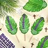 Frienda 30 Set Palm Sunday Crafts Religious Easter Crafts Kit Include 30 Pcs Palm Leaves Cards 30 Hosanna Stickers 50 Sticks Christian Easter Crafts for Sunday School Spring Activities #5