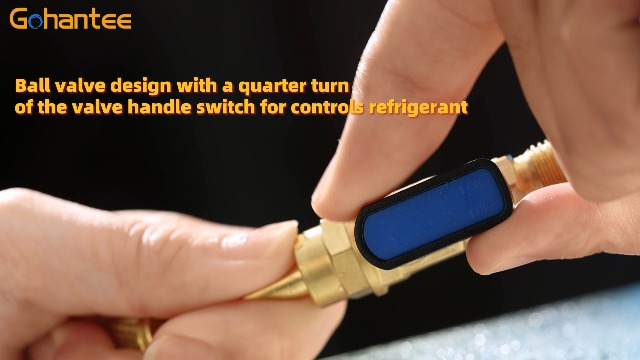 Valvola A Sfera Per Condizionatore - Adattatore 1/4" E 5/16" SAE Per R410a - Foto 9