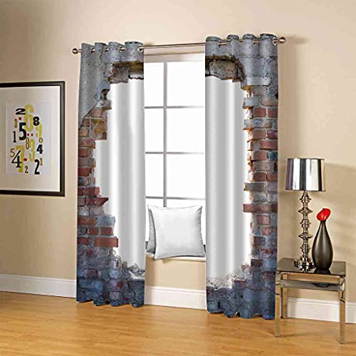 Rideau occultant polyester thermique isolant phonique à oeillets de 300x270 cm