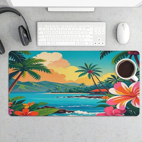 Hello Hawaii Desk Pad Large Office Desk Mat 30x60 cm miniatura 5