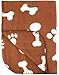 30x21 Inch Dog / Cat Fleece Blanket - Bone and Paw Print Assorted Color Pet Blankets by bogo Brands (Brown)