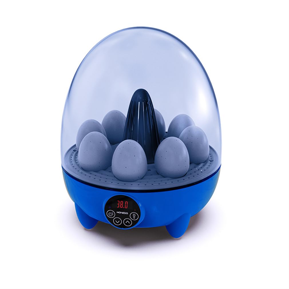 Incubadora De 8 Huevos, Incubadora De Huevos con Volteo Automático Y Control De Humedad, Incubadora Digital De Huevos De Gallina, para Pato Ganso Codorniz Loro Pavo