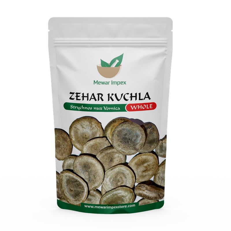 Mewar Impex Kuchla Seeds - 200 gm | Nux Vomica Seeds | Nux Mica Seeds Zehar Kuchla Seed Whole-image-47