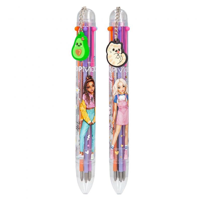 Depesche España - Bolígrafo 6 Colores Topmodel Surtidos Depesche En Oferta Depesche Topmodel 1 - Bolígrafo De Gel Con 6 Colores Diferentes, Azul Claro, Rosa, Morado, Naranja, Rojo, Negro