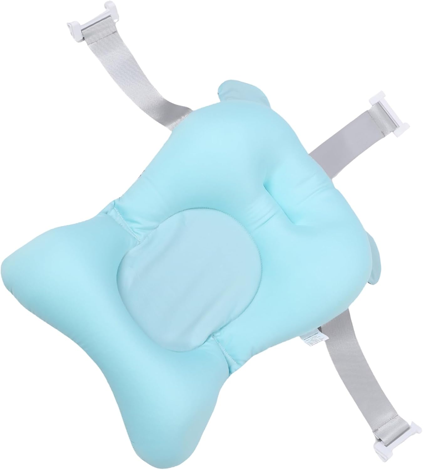Bath Cushion Non Slip Tub Seat Support with Multi Buckle Backrest Shower Mat for Comfortable and Safe Bath Style