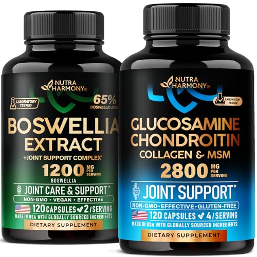 NUTRAHARMONY Glucosamine Chondroitin & Boswellia Extract Capsules