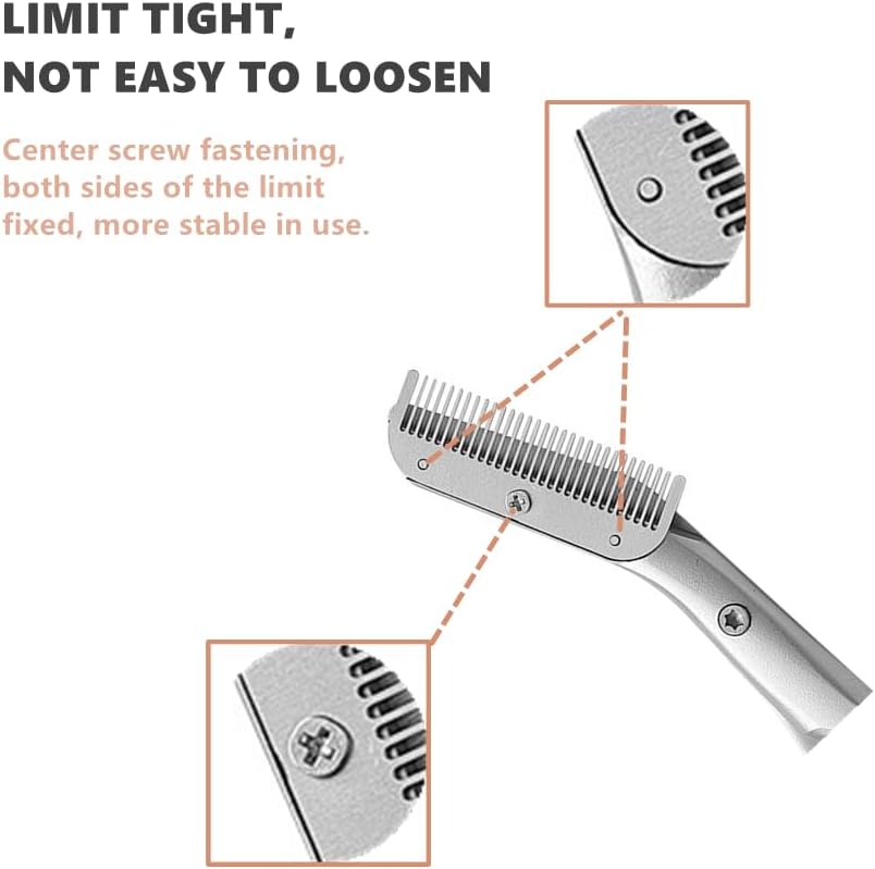 Eyebrow Comb Trimmer - Scissors with Comb, Eyebrow Trimmer for Men & Women, Comes with Brush