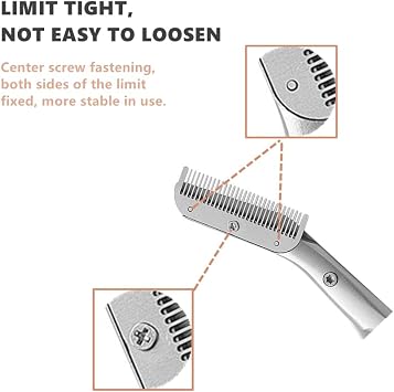 Eyebrow Comb Trimmer - Scissors with Comb, Eyebrow Trimmer for Men & Women,  with Brush