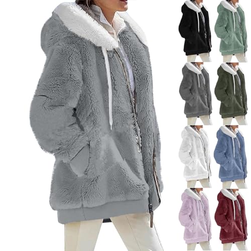 Amazon.com: Womens Winter Coats Plus Size Long Sleeve Full Zip Up