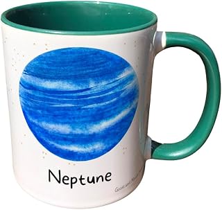 Personalised Neptune Mug Gift - Present for Space Lovers - Gifts for Outer Space Lovers - Personalised Astronaut Mug - Country Style Mug (Red)