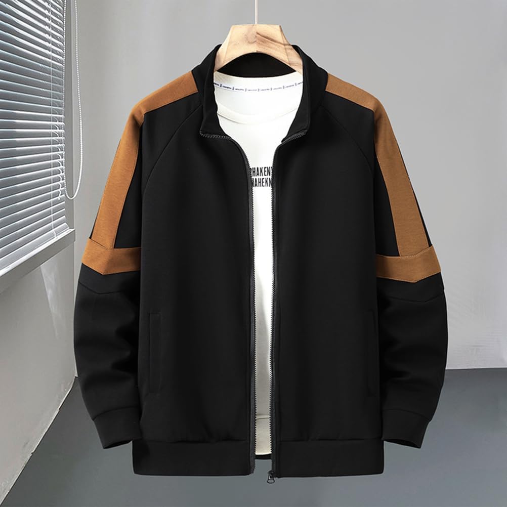 [IBHXPRC] メンズ 2ピース トラックスーツ 長袖 カジュアル フルジップ ジャケットとパンツ ジョギング・ランニング・スポ