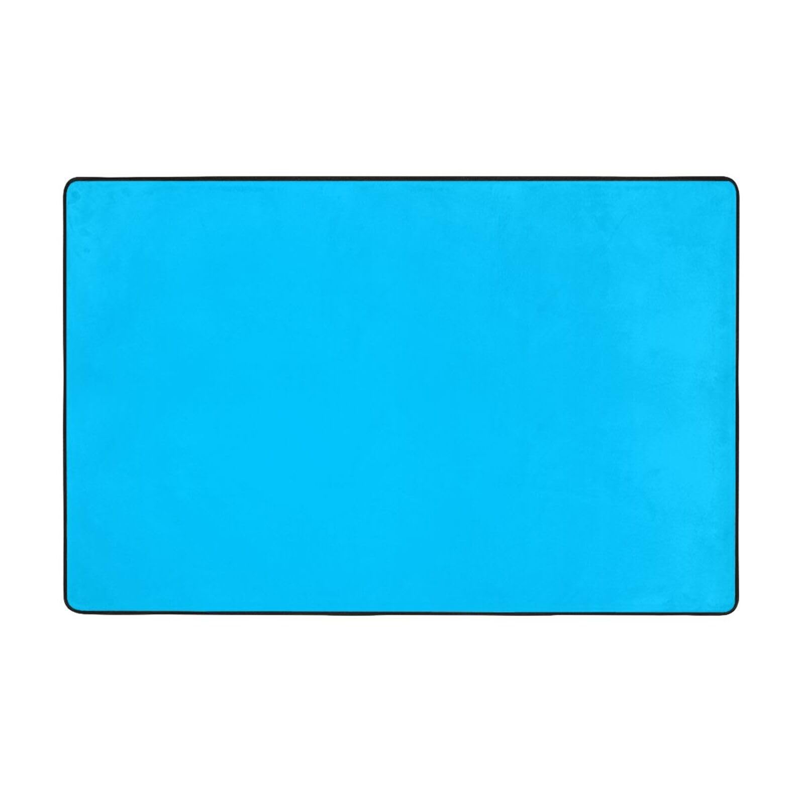 Tapis bleu clair de qualité supérieure 152x99 cm en velours fin au toucher doux