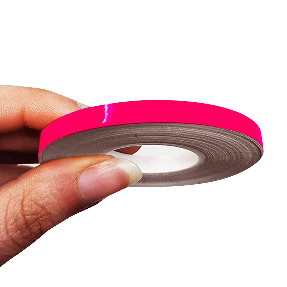 4R Quattroerre.it 10476 Trim Stripes Adhesive Strips for Cars, Neon Fuchsia, 5 mm x 10 mt