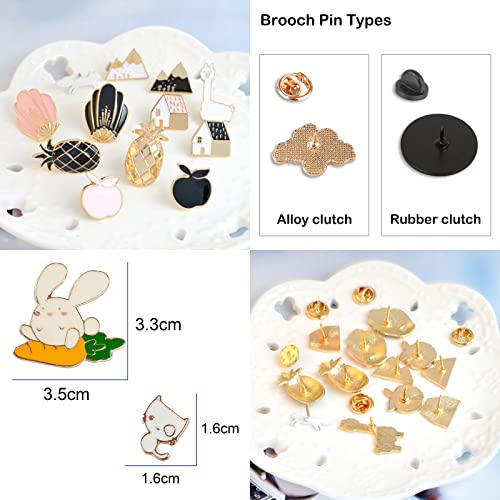 Mixed Enamel Lapel Brooch Pin Set Decoration for Backpack, Hat and Jacket | Birthday Christma Holiday Gift for Friends, Children, Families (Mystery Style)2