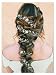 SWEETV Pearl Silver Hair Vine - Braided Wedding Headband Bohemian Bridal Headpiece - 28.5 inch/72 cm Extra Long Crystal Hair Accessories for Brides Bridesmaids