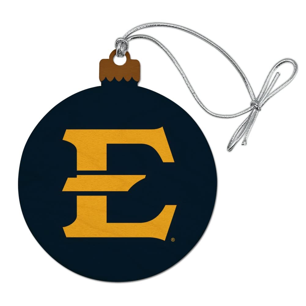 GRAPHICS & MORE ETSU Primary Logo Wood Christmas Tree Holiday Ornament
