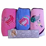 Se puede lavar a máquina. Juego de toallas de baño con capucha, diseño de gato/hipopótamo/ratón, 3 unidades, Frenchie Mini Couture