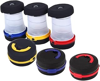 TOYANDONA Camping Led 6 Unidades Plegable Tienda Exterior Senderismo Emergencias Azul