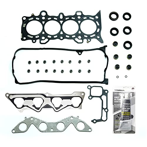 Image of Partsflow Engine Cylinder Head Gasket Set For 2001-2005 Honda Civic Ex V-tec For 2001-2005 Honda Civic Hx V-tec 1.7l 1700cc 1668cc (16 Valve), Eng. Code inchd17a2 inch inchd17a6 inch