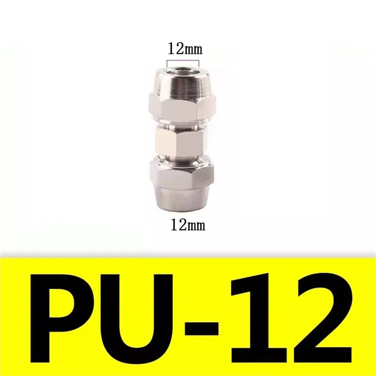 Raccords pneumatiques à torsion rapide, connecteurs de tuyaux, connecteur à vis en cuivre de 6mm 8mm 10mm, 1 pièce(12mm)