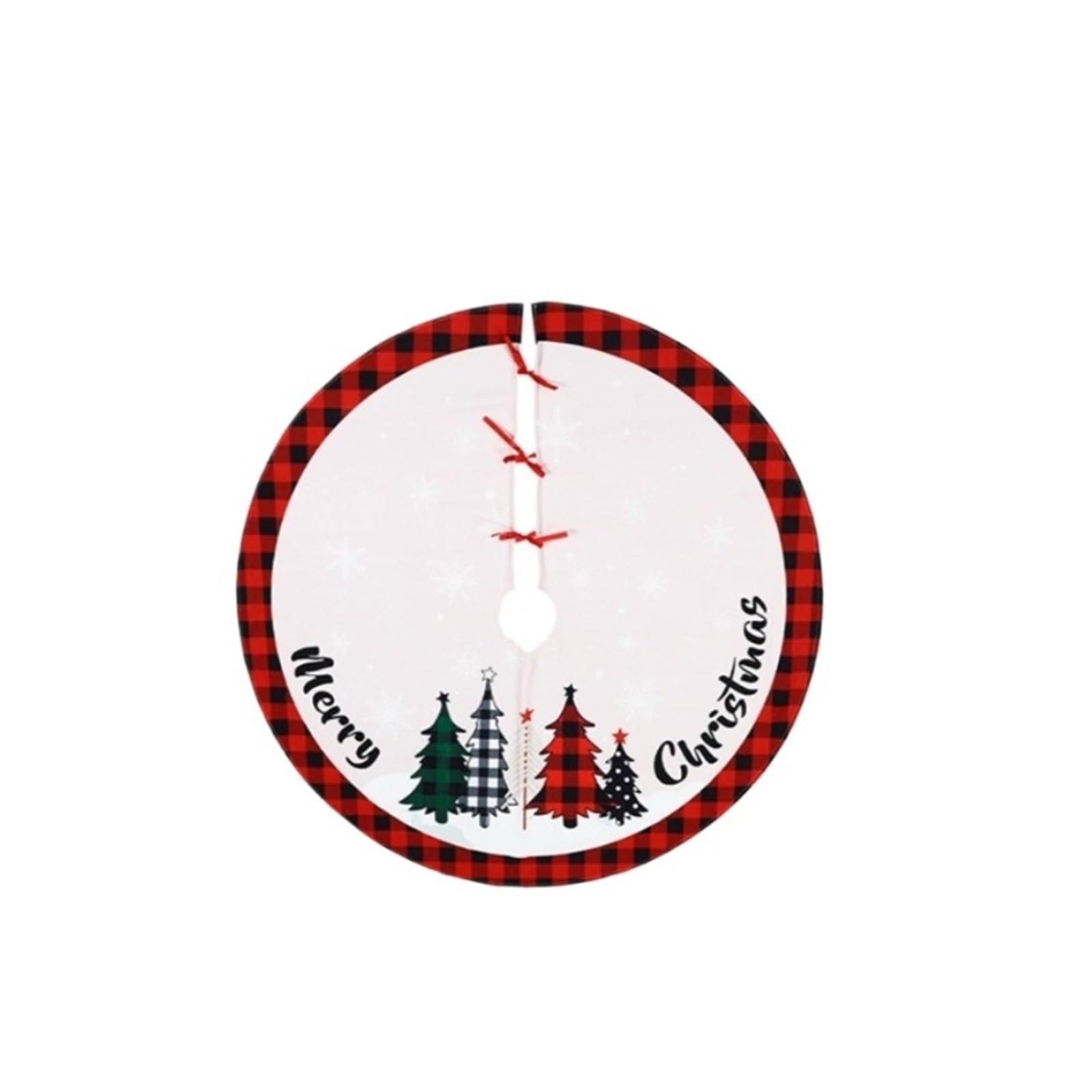 tappeto albero di natale Tappeto for alberi di Natale, gonna for albero, decorazione allegra for la casa, ornamento natalizio, Capodanno(120cm)