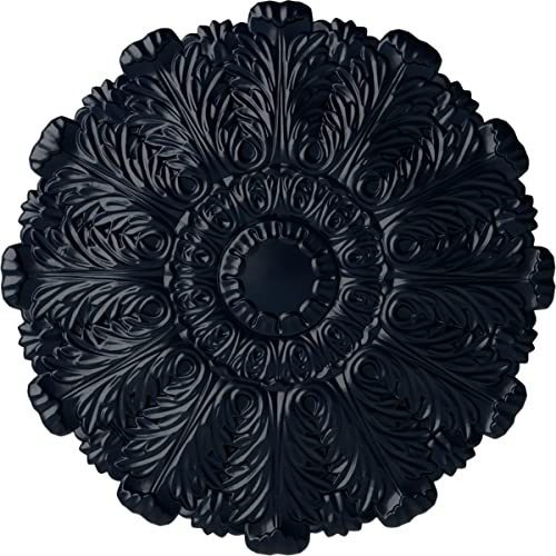 Image of 31 inchOD x 1 1 /2 inchP Durham Ceiling Medallion (Fits Canopies up to 4 1 /4 inch), Hand-Painted Midnight Dream