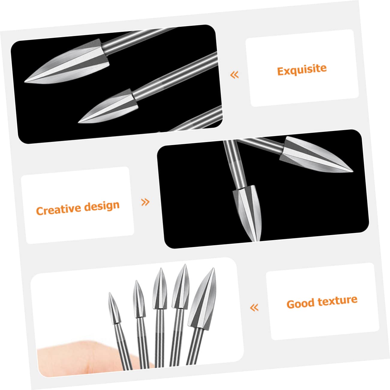 HOMSFOU 20piezas Brocas Para Madera De De Tallado y Fresado Bits De Alta Para Carpintería y Bricolaje