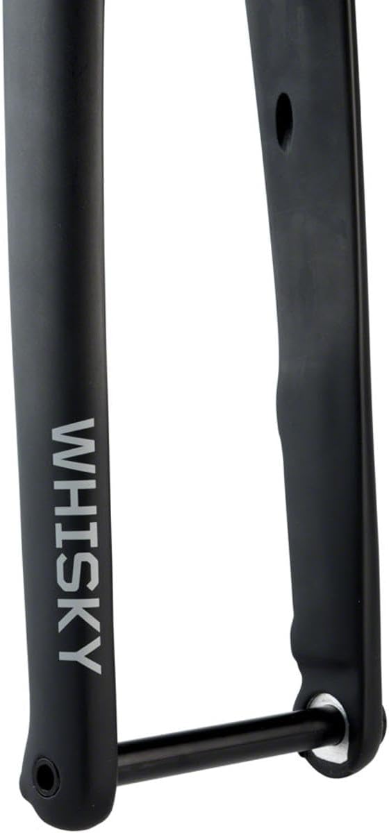 WHISKY - No.9 Carbon Fiber Road Bike Fork - 12mm Thru-Axle, 1-1/4 Inch Tapered Steerer, Flat Mount Disc Brake