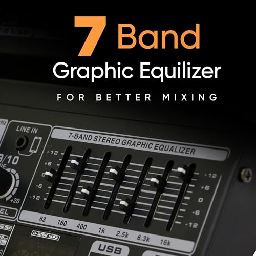 Image of DIGIMORE 6 Channel Audio Mixer with Interface, 32 DSP Bluetooth DJ Mixer Reverb Effect +48V Phantom For Karaoke Studio Streaming Recording (D-246)