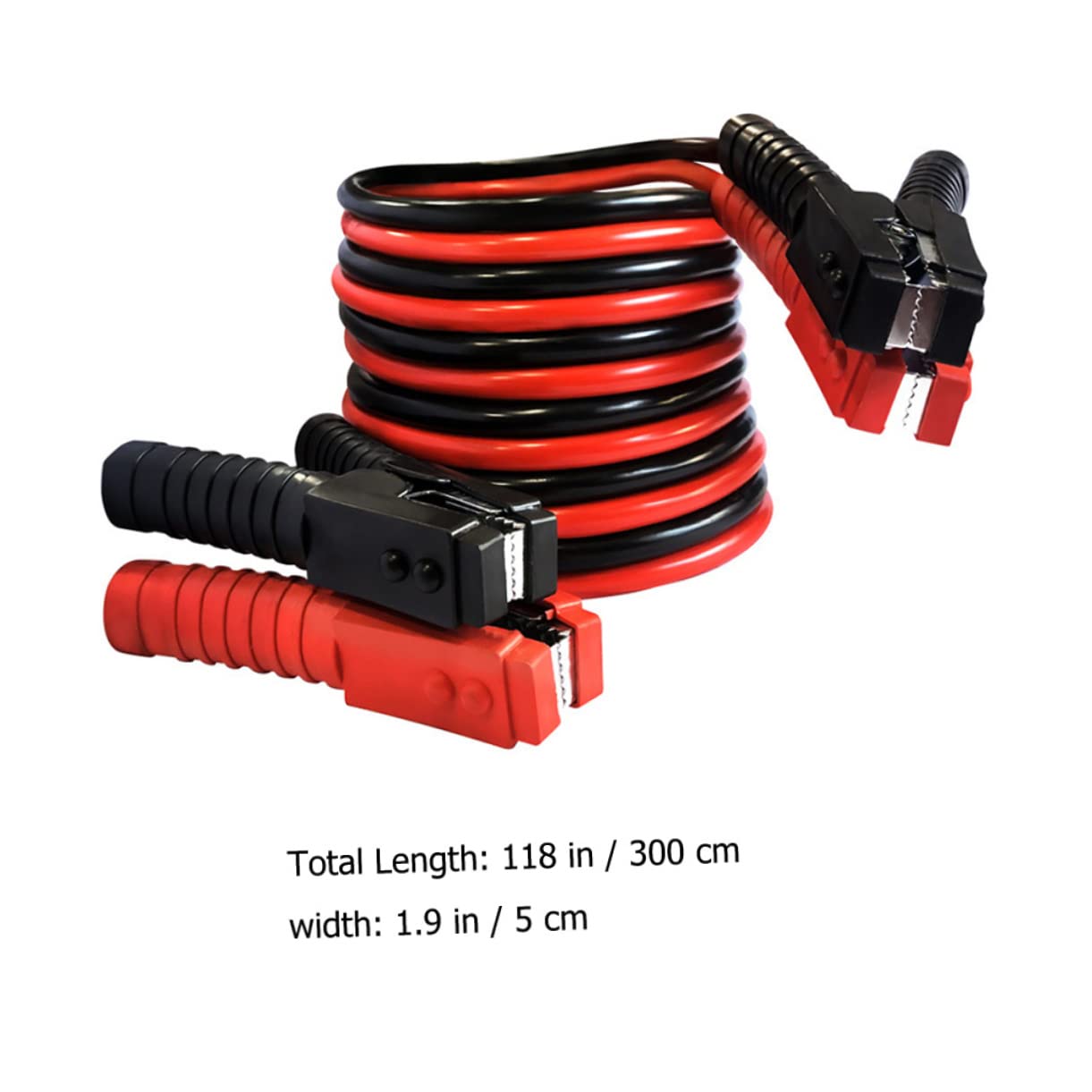 SOLUSTRE Kit de Cables de Puente de 2500 Pinzas Cocodrilo para Arranque de Batería de Coche
