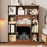 TABLEAU NOIR INTÉGRÉ POUR ENFANTS : La bibliotheque enfant inclut une ardoise coulissante à gauche et à droite. Parfait pour dessiner ou écrire, elle stimule la créativité des petits tout en faisant de ce meuble rangement un espace ludique et éducatif dans la chambre ou le bureau.