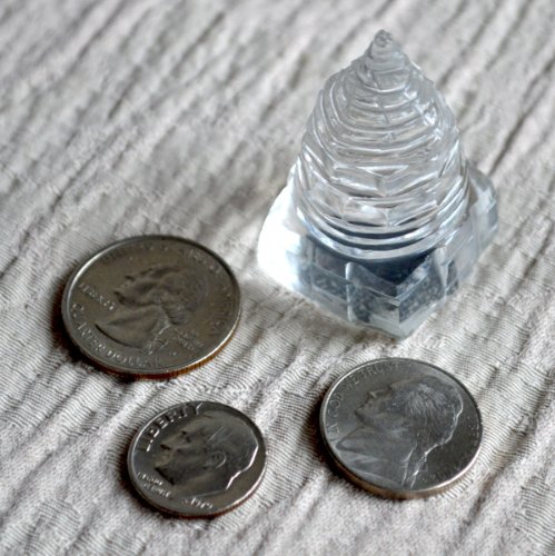 Sri Yantra Crystal Quartz Shree Yantra-Blessed & Energized For Spiritual Powers, Correcting Vaastu Doshas (Imbalances), Enormous Wealth & Prosperity #TOP1