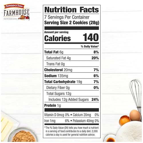 Image of Pepperidge Farm Farmhouse Thin & Crispy Dark Chocolate Chip Cookies, 6.9 Oz
