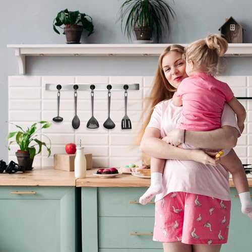 Neosmuk Magnetische Ringhaken, 10kg Heavy Duty Extra starker Magnethaken mit Ringschraube für Kreuzfahrtkabine, Magnetösenaufhänger zum Aufhängen, Cruise Essentials Haken (Schwarz, 2er Pack)