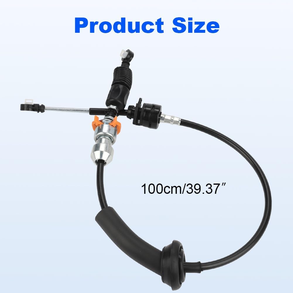 WMPHE Transfer Case Shift Cable Compatible with Jeep Wrangler JK 2007-2018 with Manual Transmission Replacement for 52126222AE 52126222AA 52126222AB 52126222AC 52126222AD Shifter Cable