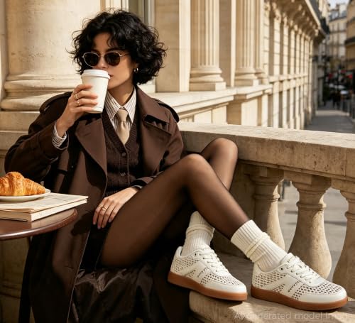 Image of LUCKY STEP Women Retro Gum Sole Fashion Sneakers