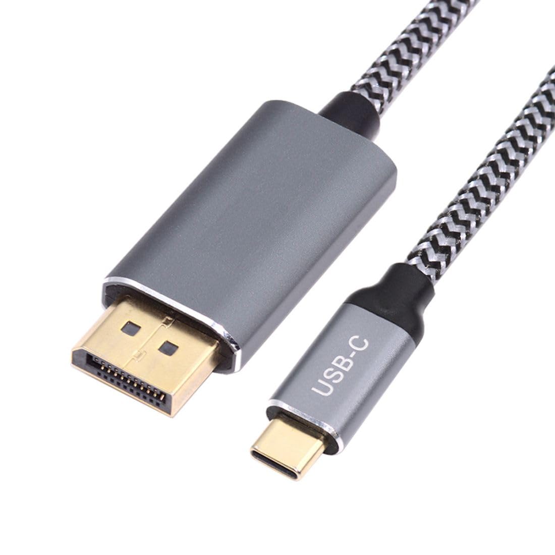 chenyang USB C to DisplayPort 1.4 Gold Plating Braided Cable Supports 8K@60Hz,4K@144Hz,Bidirectional Transmission(Not Support Thunderbolt 3/4) 5.91FT/1.8M