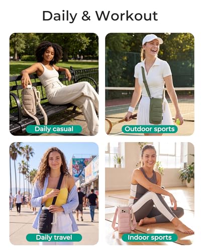 Image of BAGSMART Magnetic Water Bottle Holder with Strap, Gym Accessories for Women